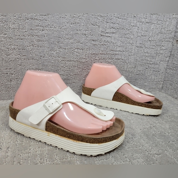PAPILLIO By Birkenstock Gizeh Unisex Adults Size EU 37 US L6 M4 White Sandals. - Picture 5 of 12
